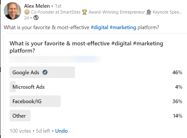 Favorite digital marketing platform