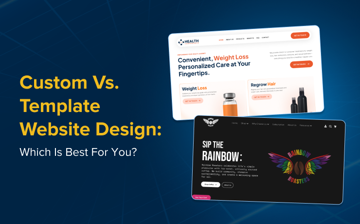 custom vs. template website