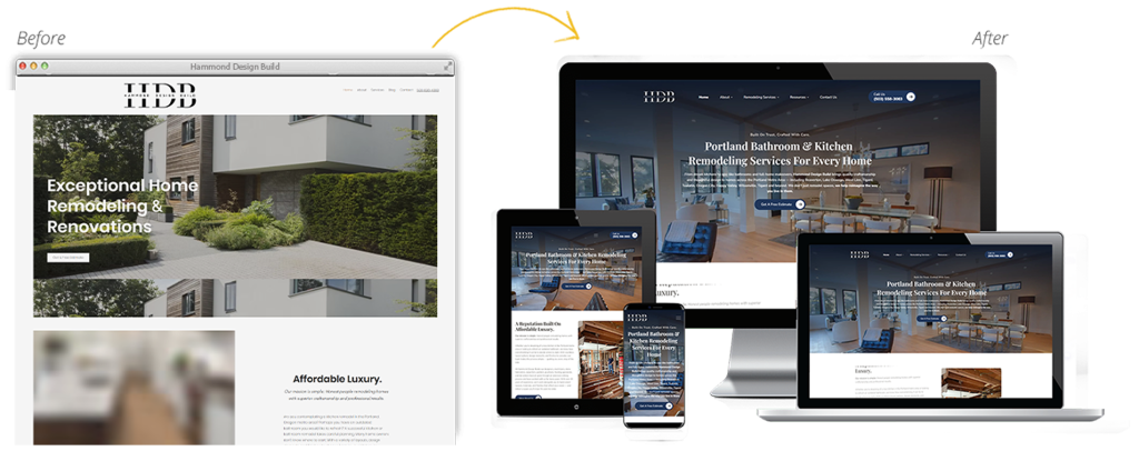 Hammond Design Build Before and After