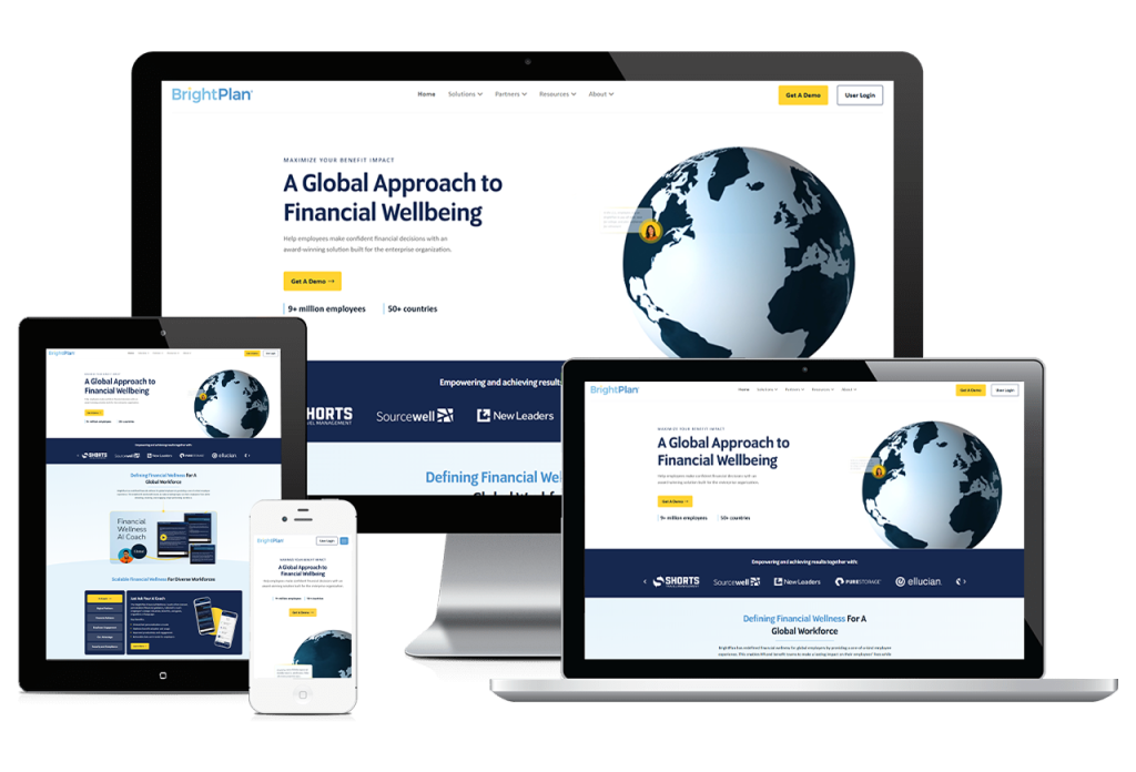 Responsive design for BrightPlan website