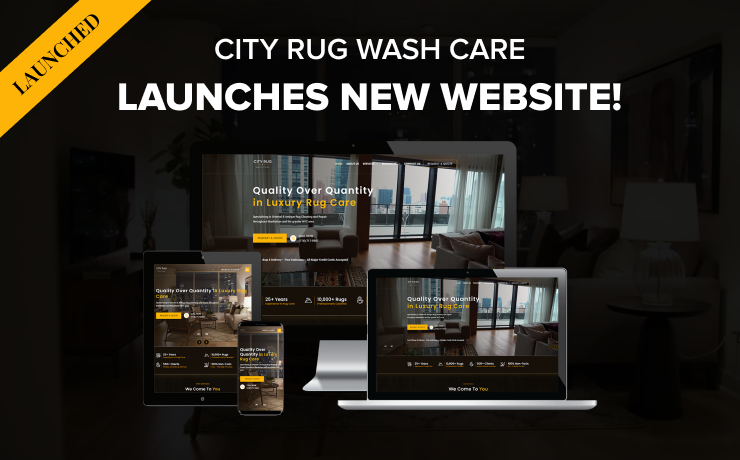 SmartSites Launches New Rug Cleaning Website Design for City Rug Wash Care