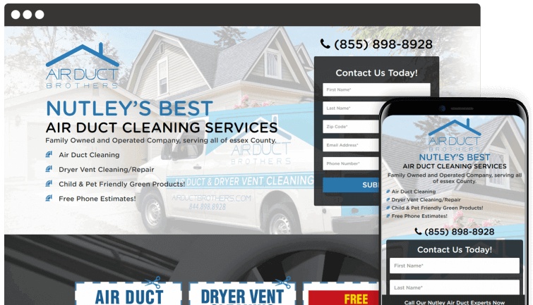 Airduct Brothers: Homeservices Website Redesign