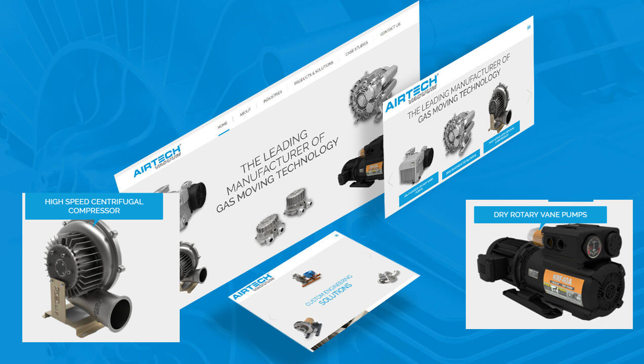 Airtech Vacuum responsive website design