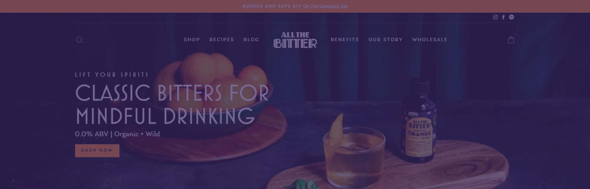 All The Bitter, a Consumer Goods industry, Email Marketing Service