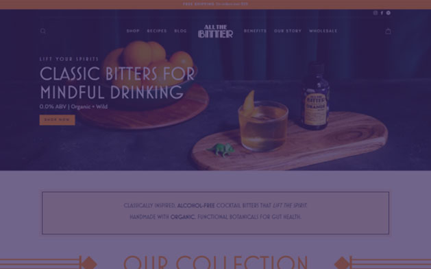 All The Bitter, a Consumer Goods industry, Email Marketing Service