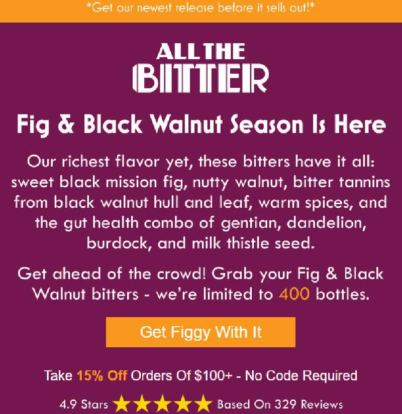 All The Bitter Food & Beverage Campaign
