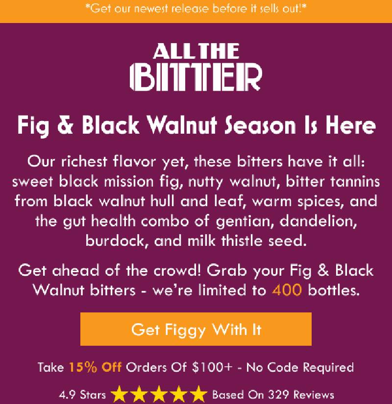 All The Bitter Food & Beverage Flow