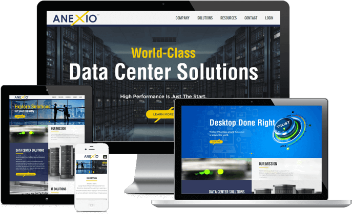 Custom website design for IT solutions