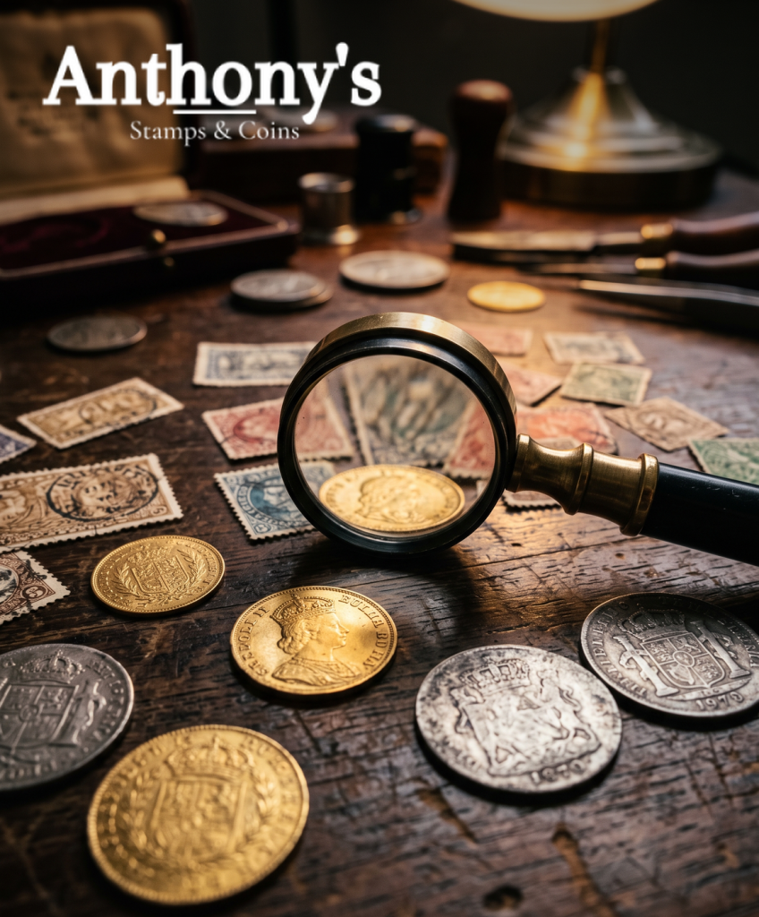 Anthony's Stamps & Coins website design case study