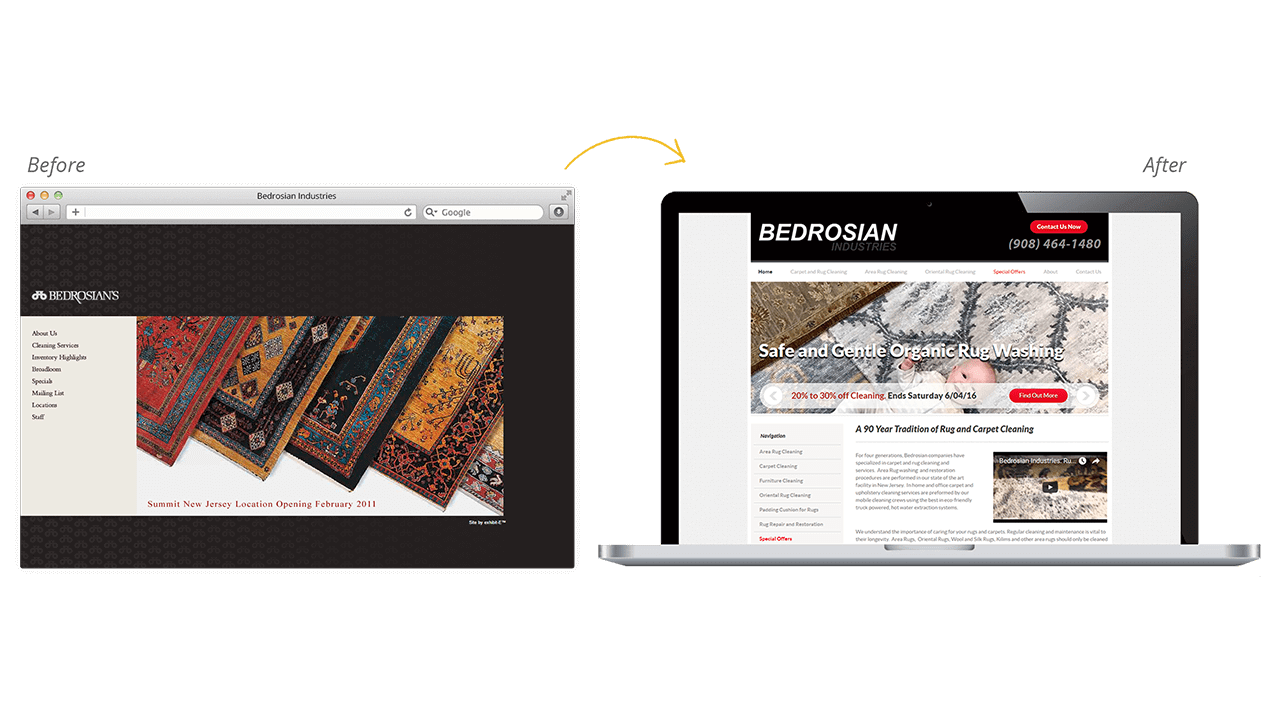 Bedrosian Industries, NJ Carpet Cleaning Digital Marketing, SEO & PPC