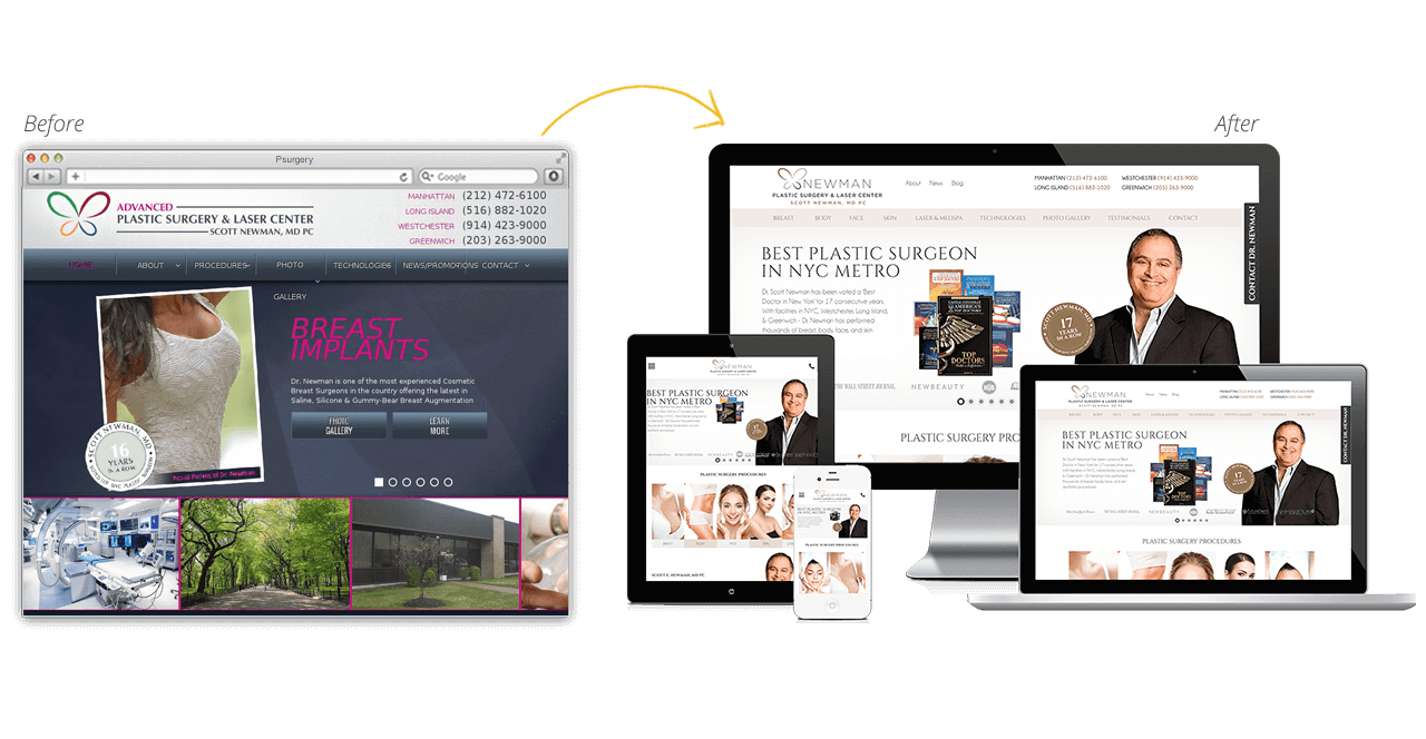 Plastic Surgery Website Gets A Cosmetic Makeover!