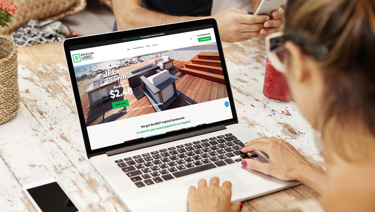 Brazilian Lumber Premium Decking Graphic