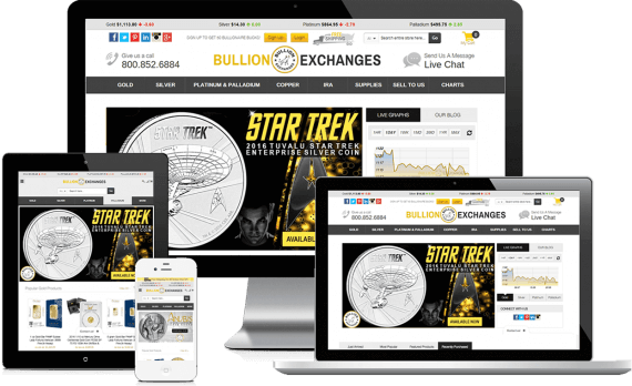 Bullion Exchanges Web Design Ecommerce