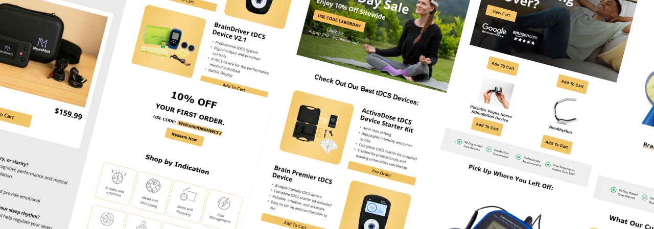 Caputron, Email & SMS Marketing work