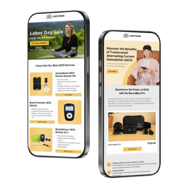 Caputron, Email & SMS Marketing Overlay