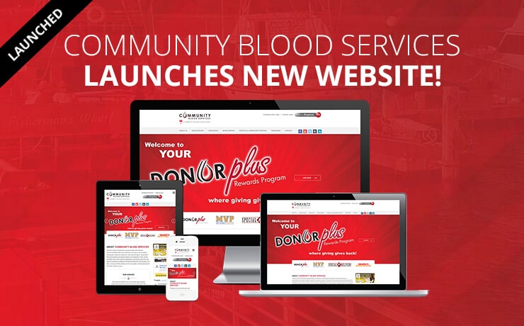 Non-Profit Community Blood Services Launches New Website!