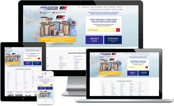 Clark Filters Direct Web Design Industrial & Commercial
