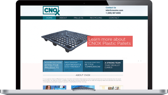 CNOX Plastics Web Design Custom Website