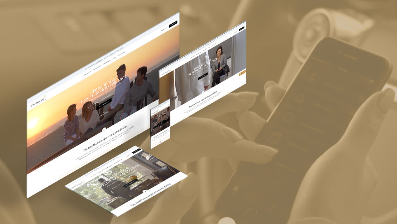 Concierge Key Health website design