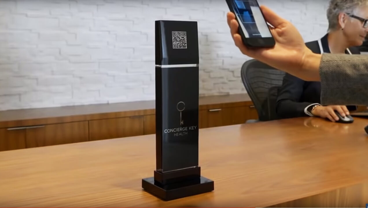 Concierge Key Health website on mobile phone