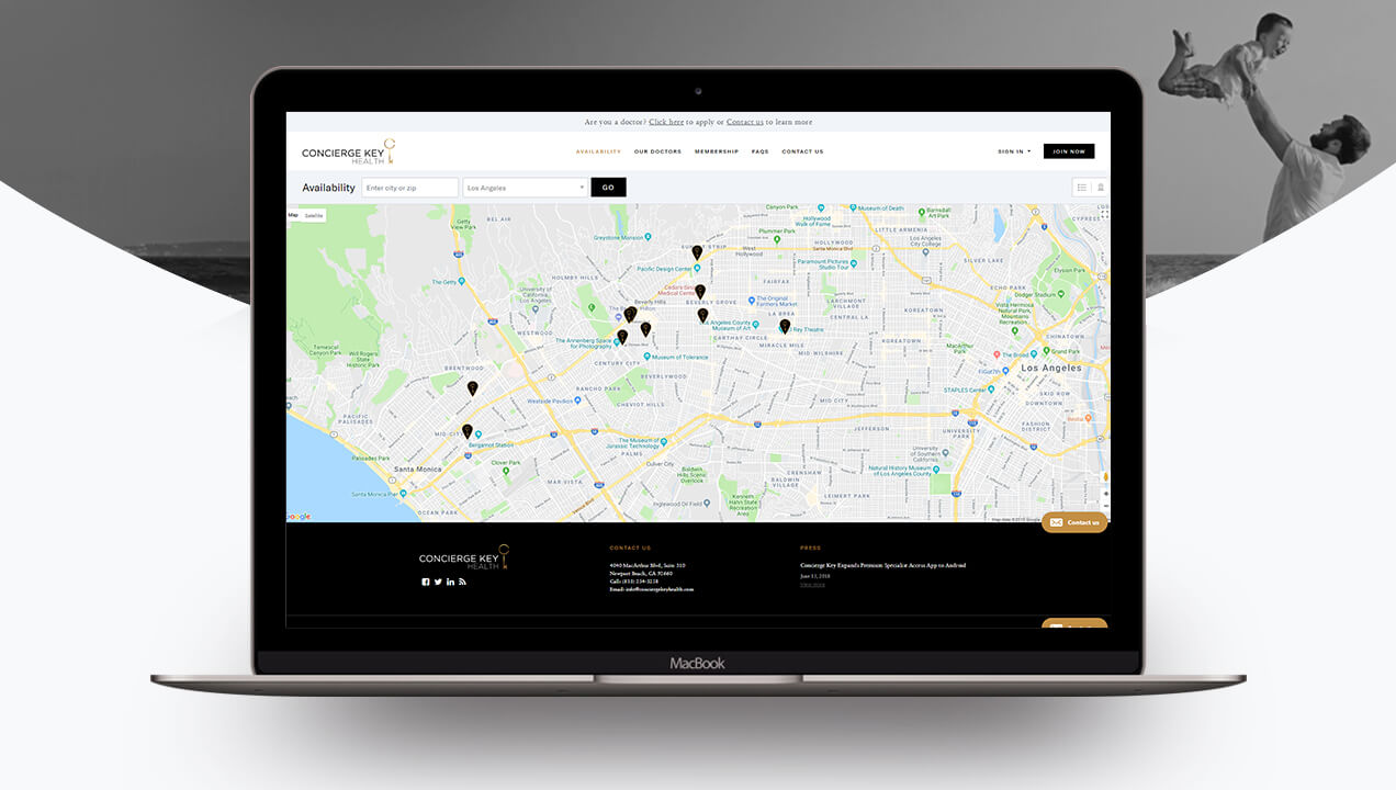 Concierge Key Health map