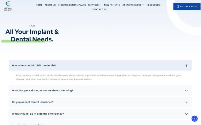 Cooper Family Dentistry: Patient FAQs