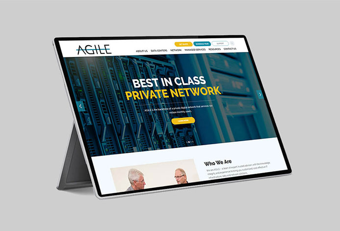 Agile Data Sites Custom Tech Website