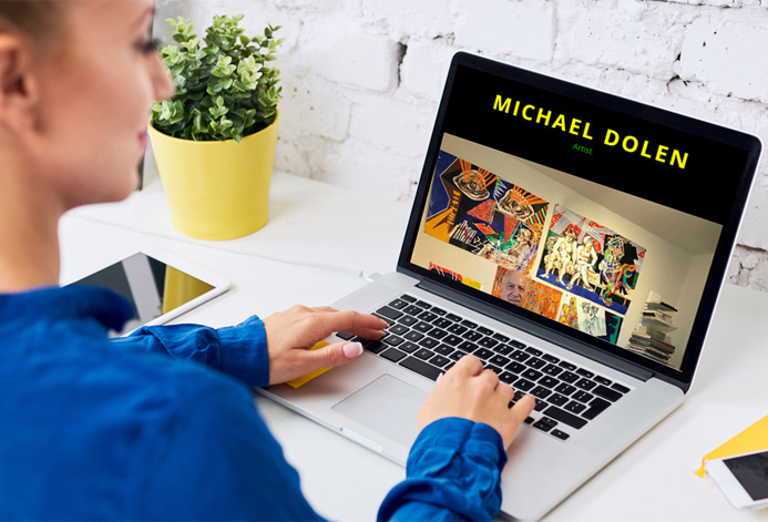 Michael Dolen Custom Artist Website