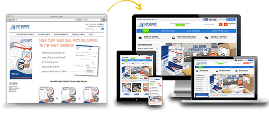 Cut Sheet Label Web Design sm