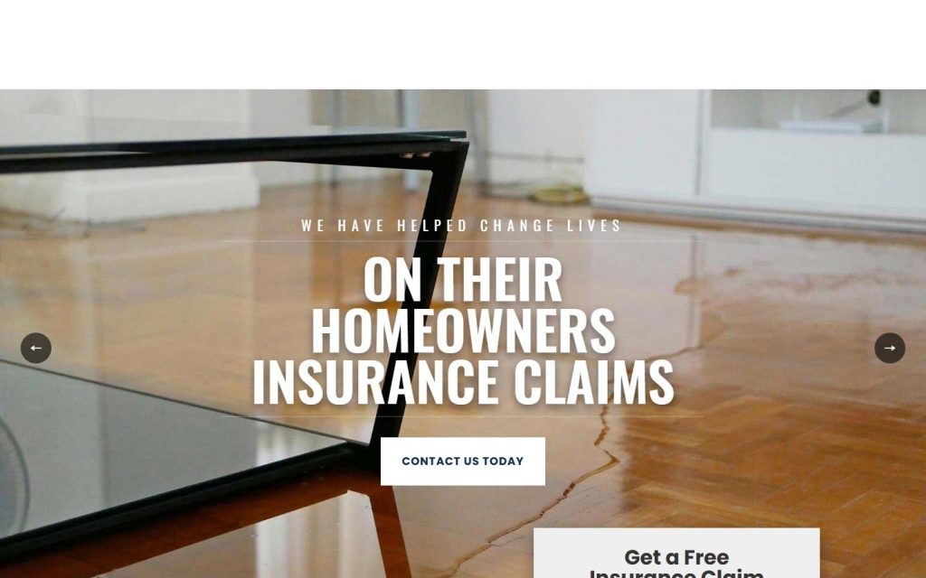Capital Adjusting Services homepage on desktop