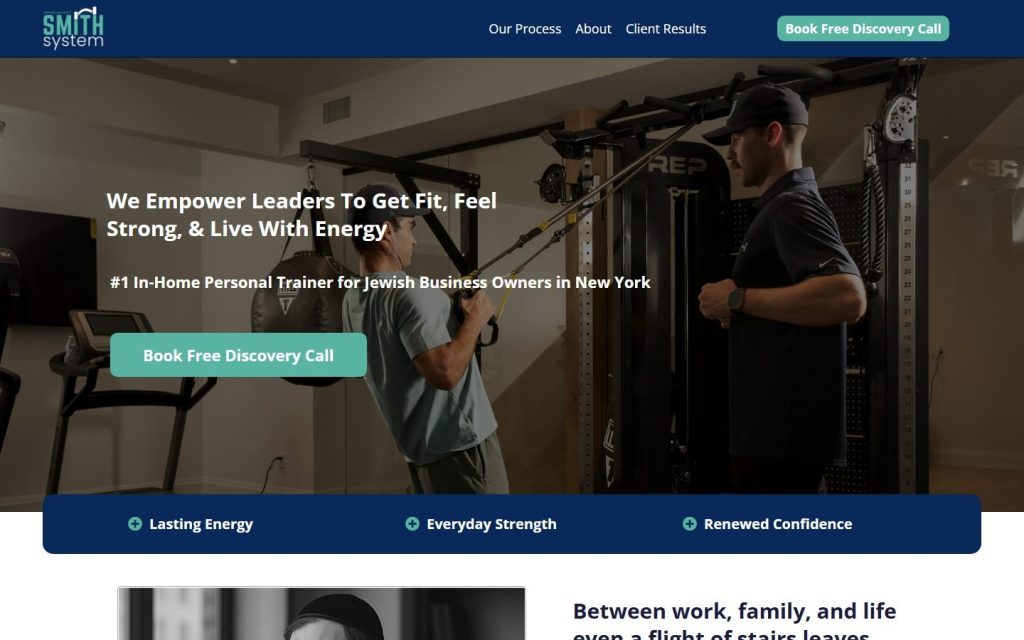 Smith System homepage on desktop
