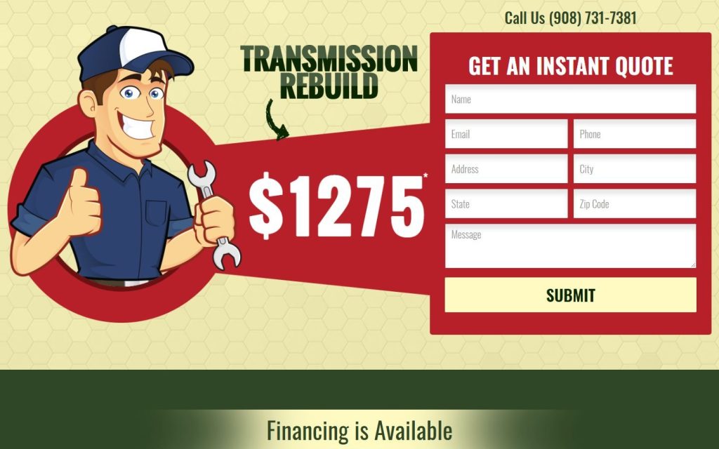 Trans1275 homepage on a laptop