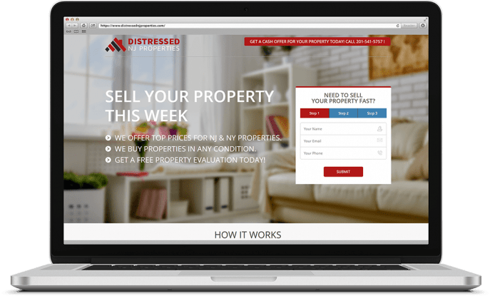 Custom website design for home buyers