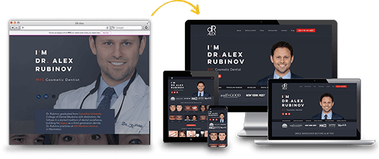Dr. Alex Web Design sm Example