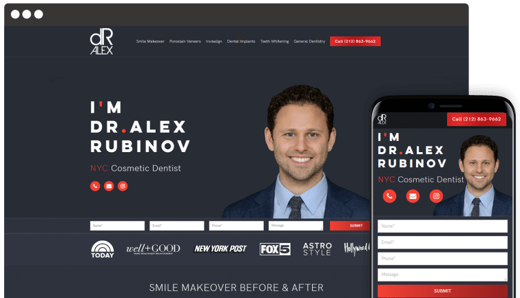 Dr. Alex: Medical Website Redesign