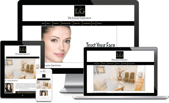 Custom website design for cosmetic surgery