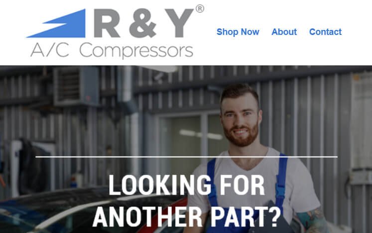 R&Y A/C Compressors landing page