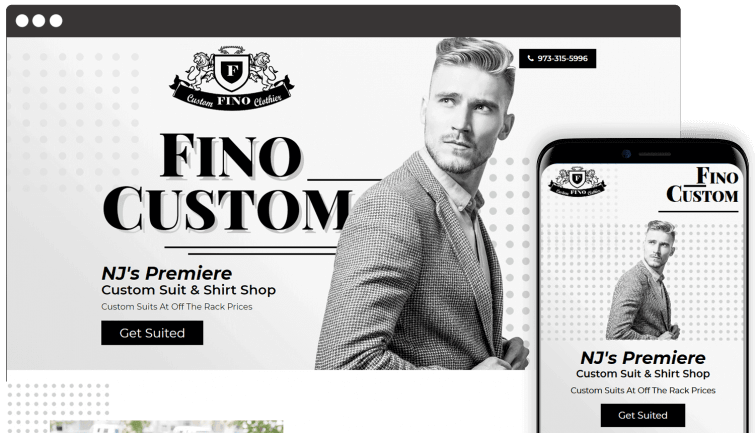 Fino Custom: Local Business Website Redesign