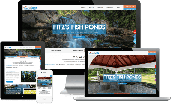 Fitz’s Fish Ponds Web Design Small Business