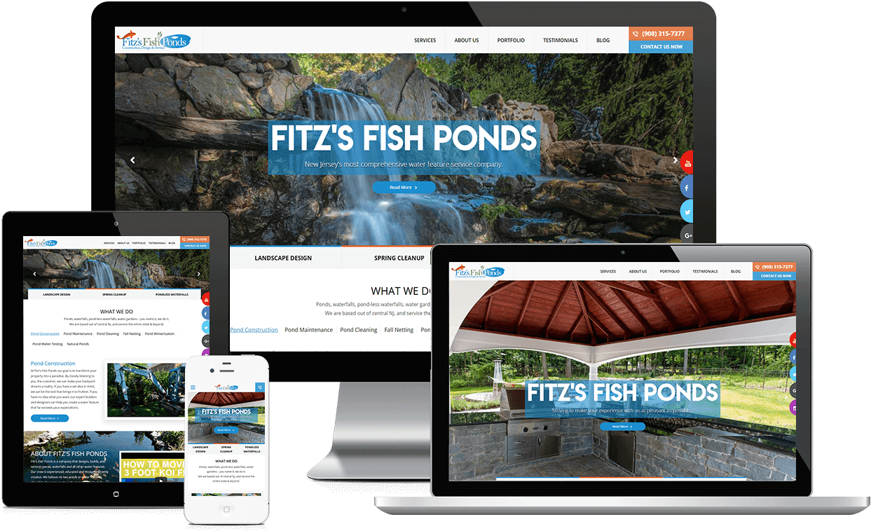 Fitz's Fish Ponds Home Services Digital Marketing