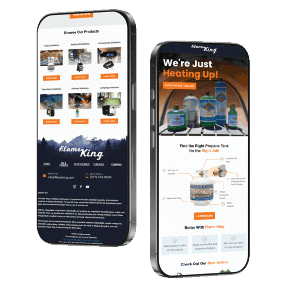 Flame King Products, Email Marketing, SEO