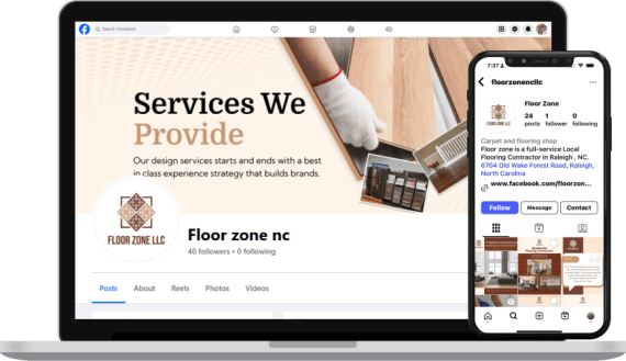Floor Zone Social Media Home Services