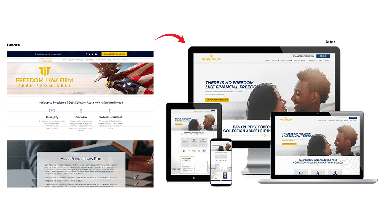 Freedom Law Firm, Legal Services Work Before/After