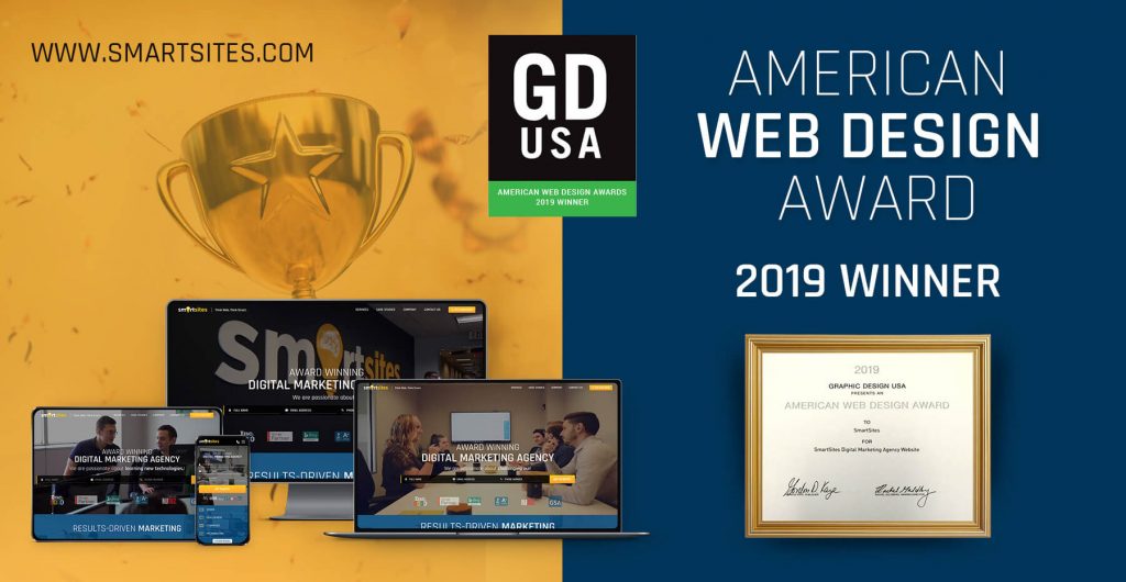 SmartSites Wins Graphic Design USA (GDUSA) 2019 American Web Design Award