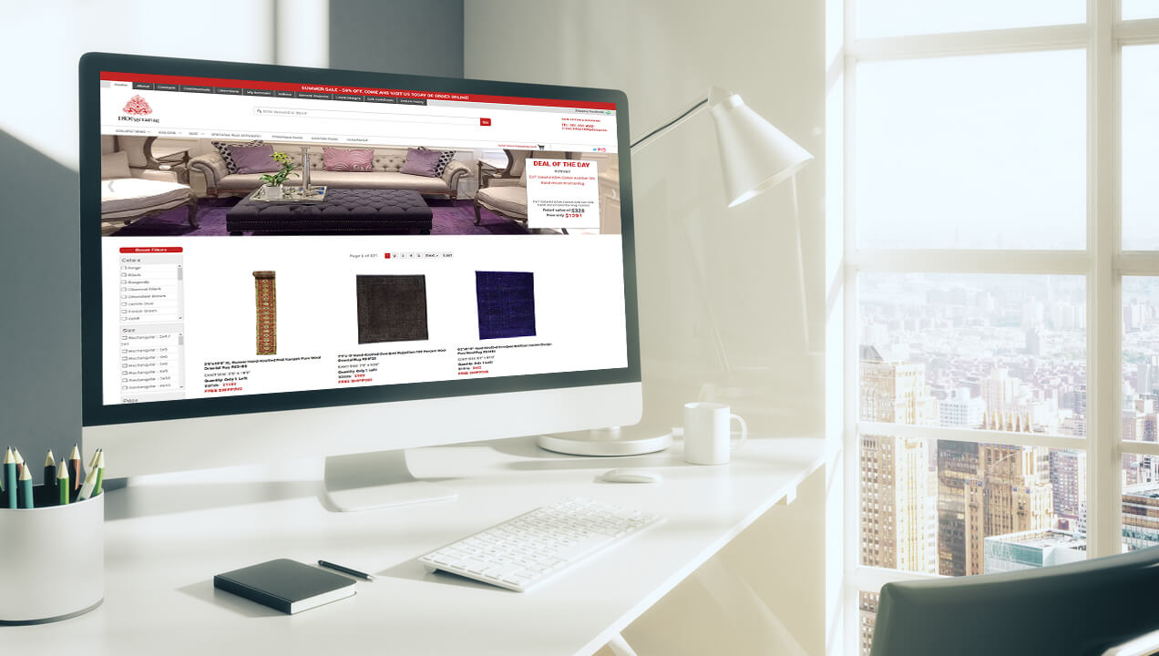 1800 get a rug website on a desktop