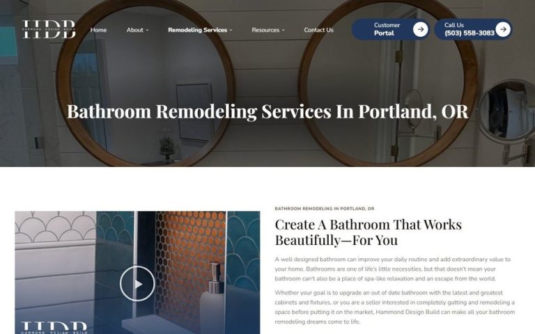 Hammond Design Build: Bathroom remodeling