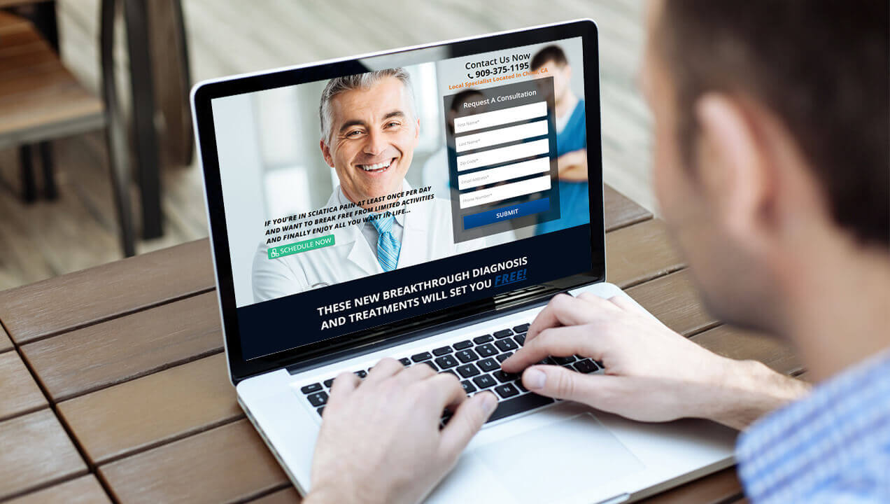 HealthStrong Chiropractic Website on a Laptop