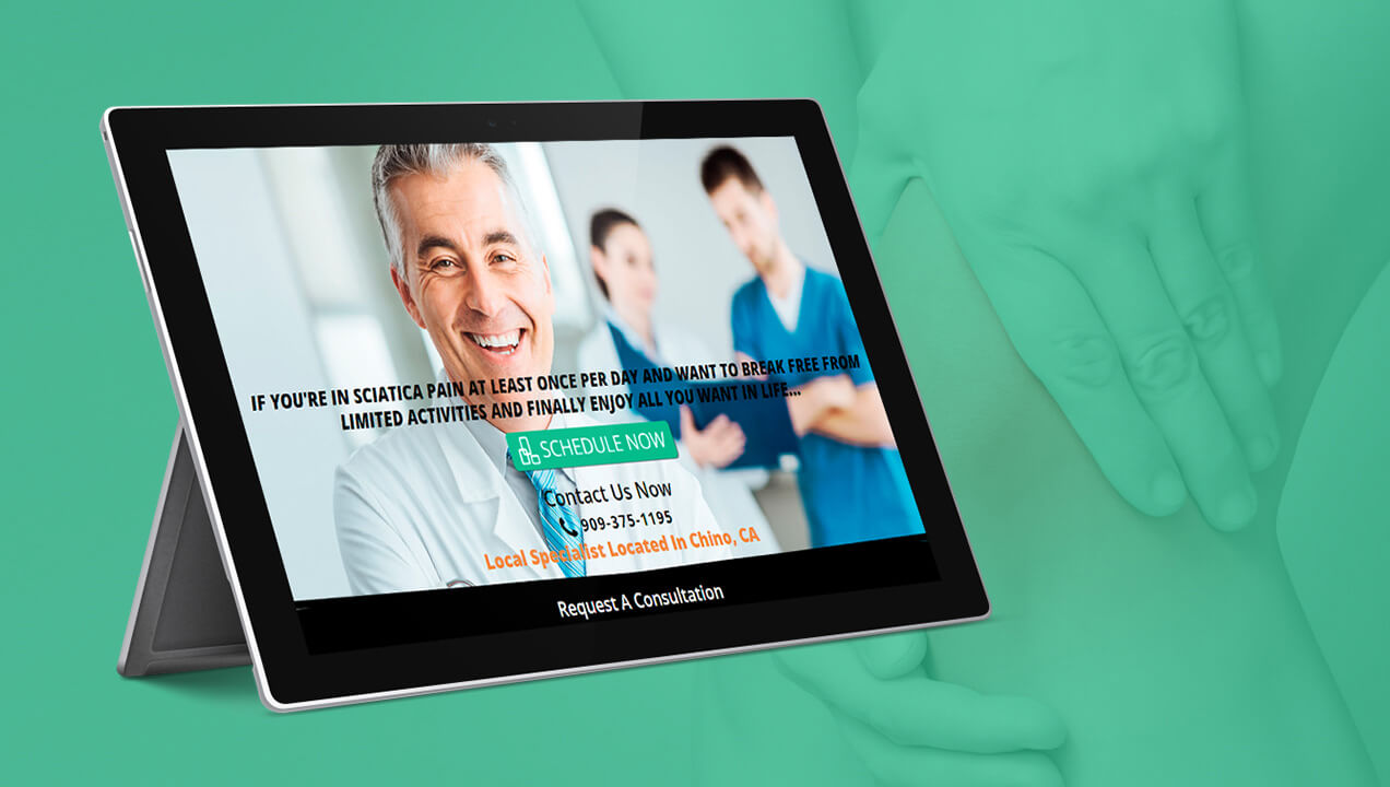 HealthStrong Chiropractic Website on Tablet View