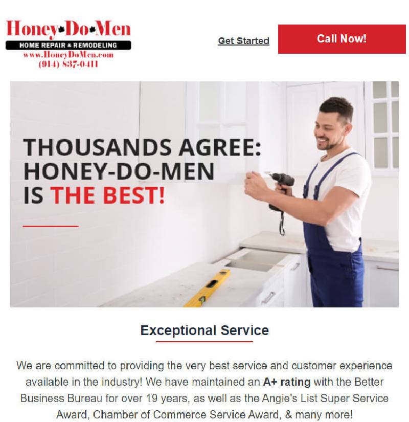 Honey-Do-Men Home Services Flow