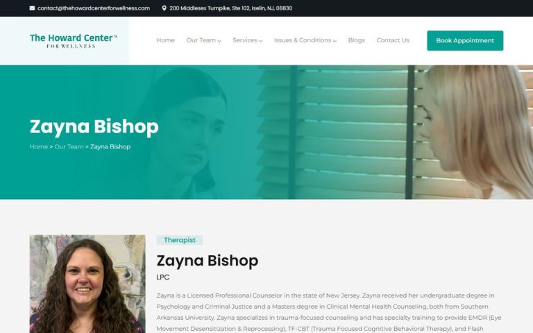 The Howard Center for Wellness: Therapist profile